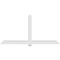 Ekena Millwork Eugene Architectural Grade PVC Gable Bracket, 108"W x 54"H x 4"D x 6"F, 12/12 Pitch GBP108X54X0406EUG00 - alternate 5